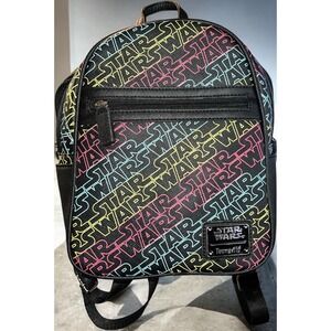 2020 Disney Parks Loungefly Star Wars Color Logo Mini Backpack